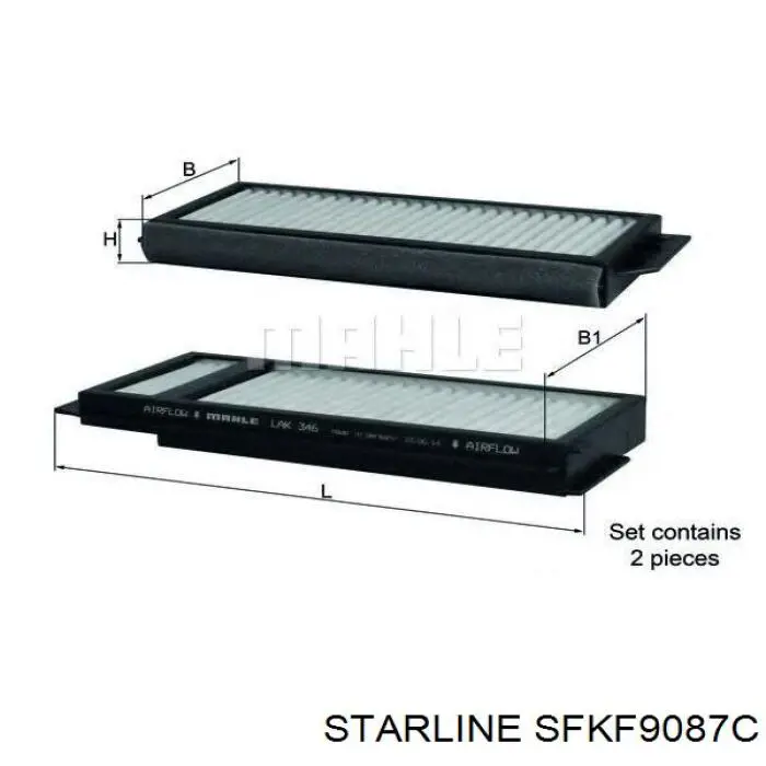 Фильтр салона SFKF9087C Starline