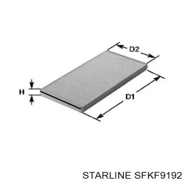 Купить SFKF9192 Starline Фильтр салона угольный