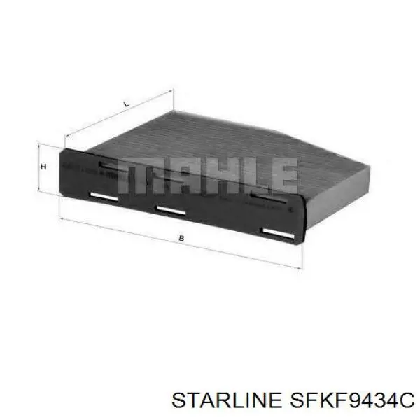 Купить SFKF9434C Starline Фильтр салона угольный
