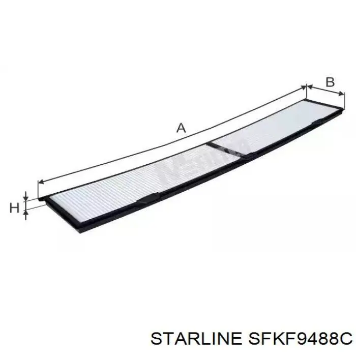 Купить SFKF9488C Starline Фильтр салона угольный