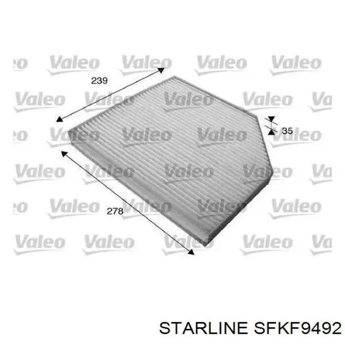 Купить SFKF9492 Starline Фильтр салона угольный