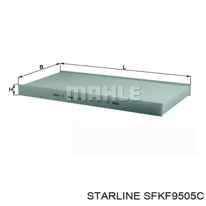 SF KF9505C Starline фильтр салона