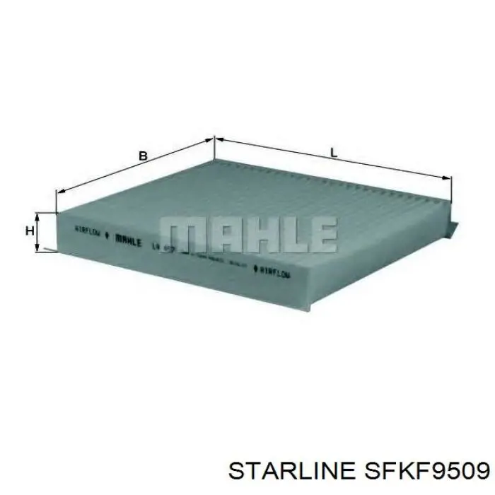 Воздушный фильтр салона Starline SFKF9509