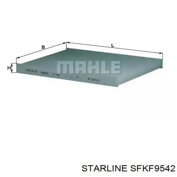 SFKF9542 Starline Внутрисалонный фильтр