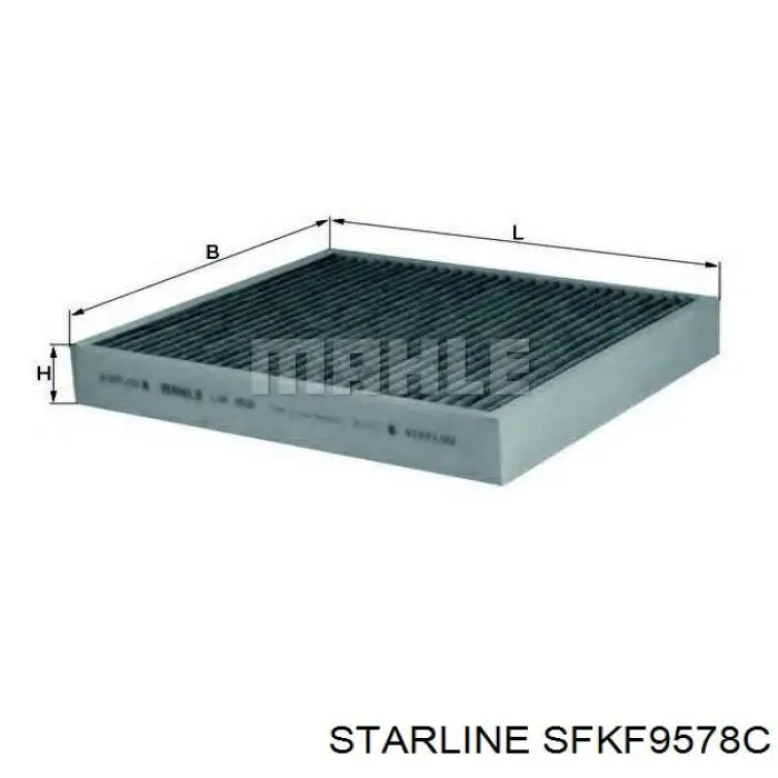 Купить SFKF9578C Starline Фильтр салона угольный