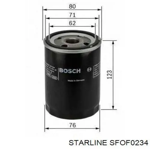 Масляный фильтр SFOF0234 Starline