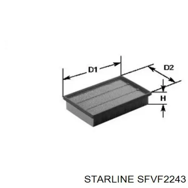 Фильтр воздушный Starline SFVF2243