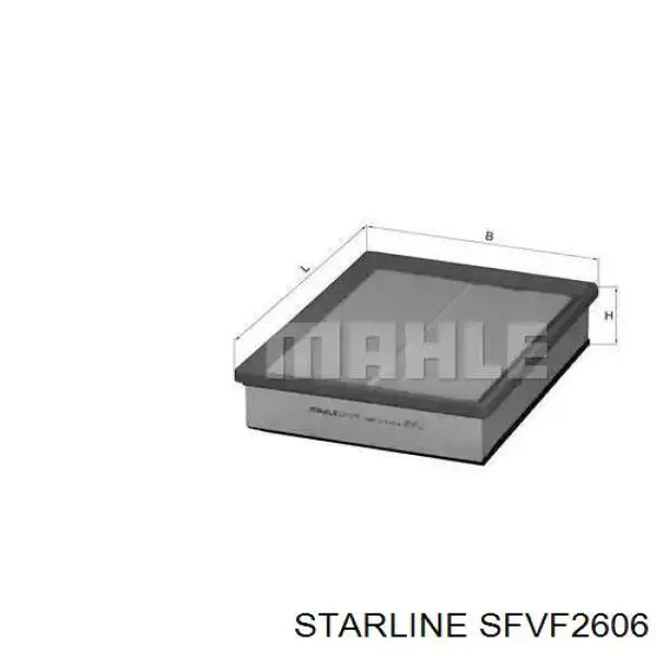 Купить SFVF2606 Starline Автомобильный фильтр воздуха