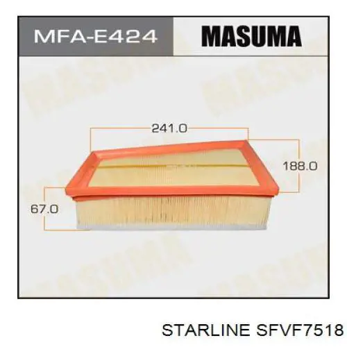 Фильтр воздушный Starline SFVF7518