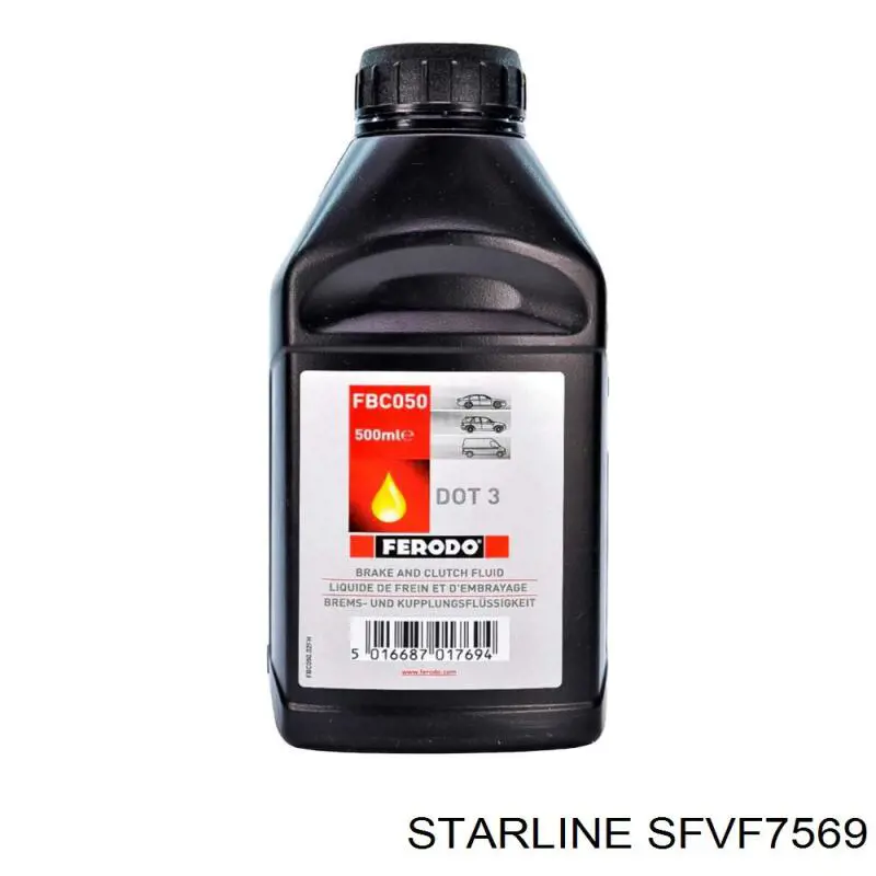 Filtro de aire de motor SFVF7569 Starline