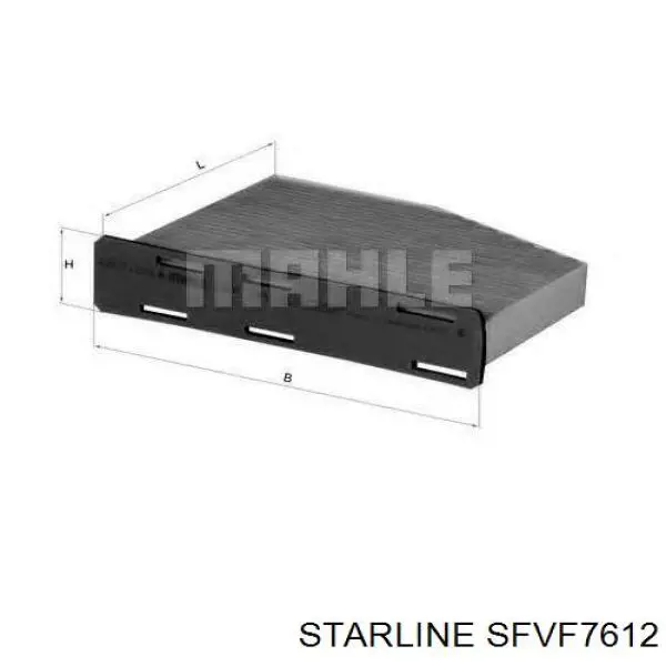 SFVF7612 Starline Воздушный фильтр двигателя