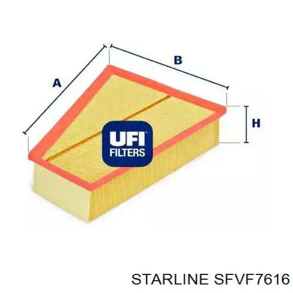 Воздушный фильтр SFVF7616 Starline