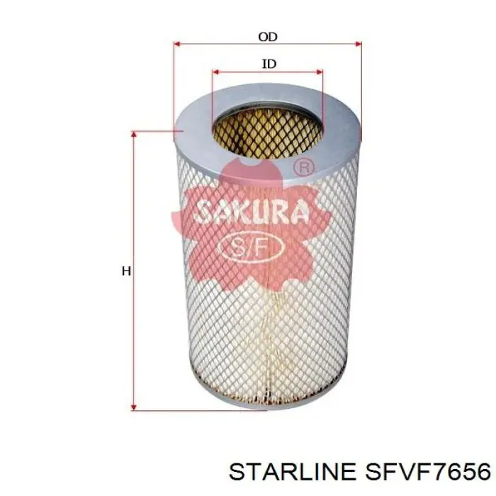 Купить SFVF7656 Starline Автомобильный фильтр воздуха