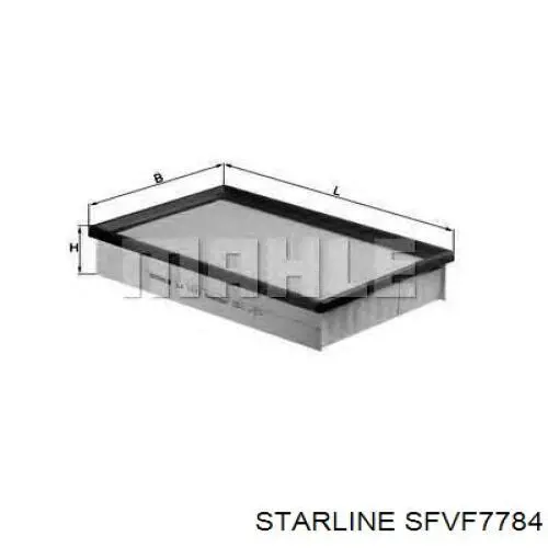 Воздушный фильтр SFVF7784 Starline