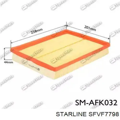 Воздушный фильтр SFVF7798 Starline
