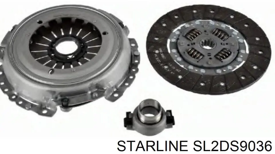 Купить SL2DS9036 Starline Комплект сцепления (диск, корзина, подшипник)