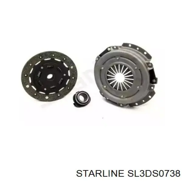 Купить SL3DS0738 Starline Комплект сцепления (диск, корзина, подшипник)