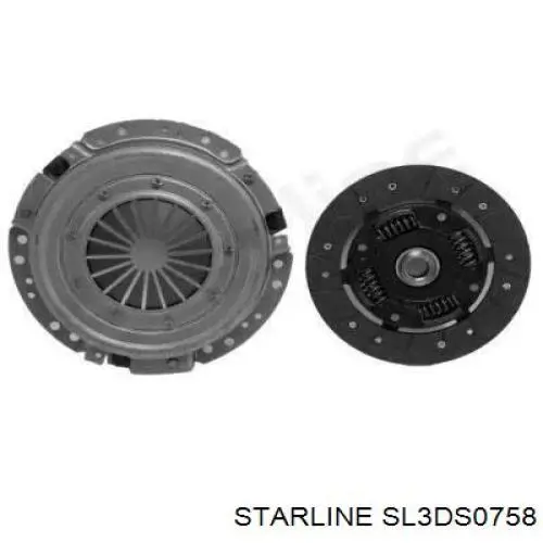 Купить SL3DS0758 Starline Комплект сцепления (диск, корзина, подшипник)