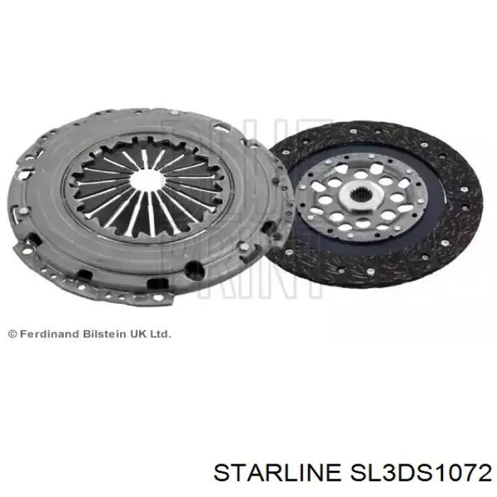 Купить SL3DS1072 Starline Комплект сцепления (диск, корзина, подшипник)