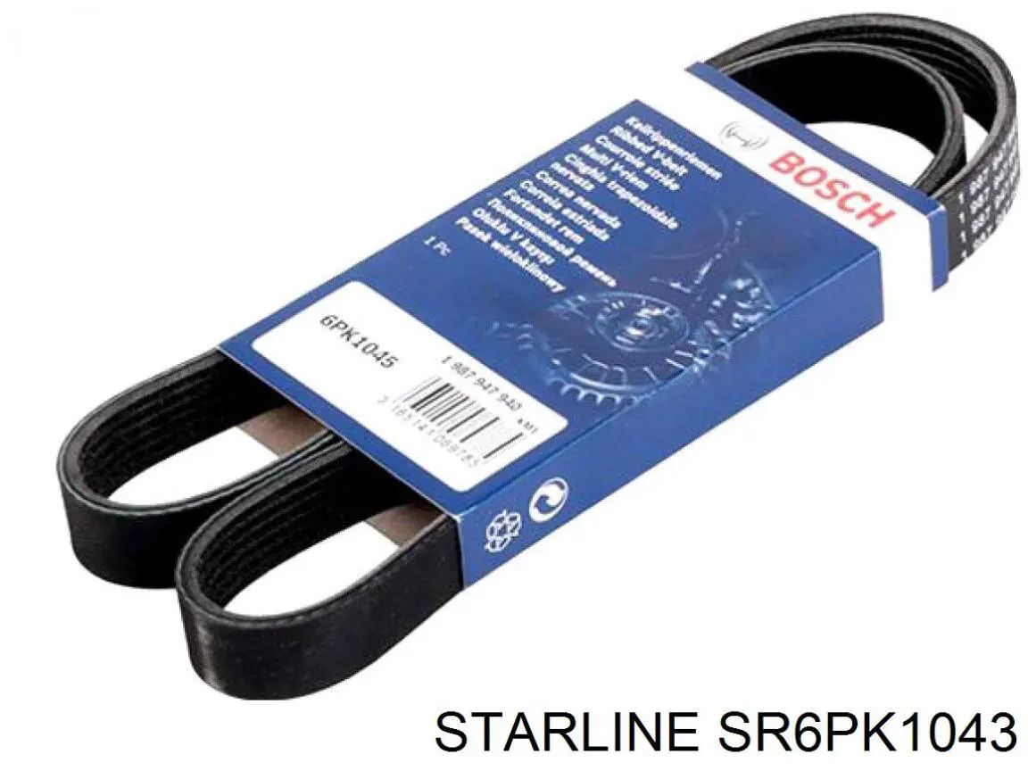 SR6PK1043 Starline ремень генератора