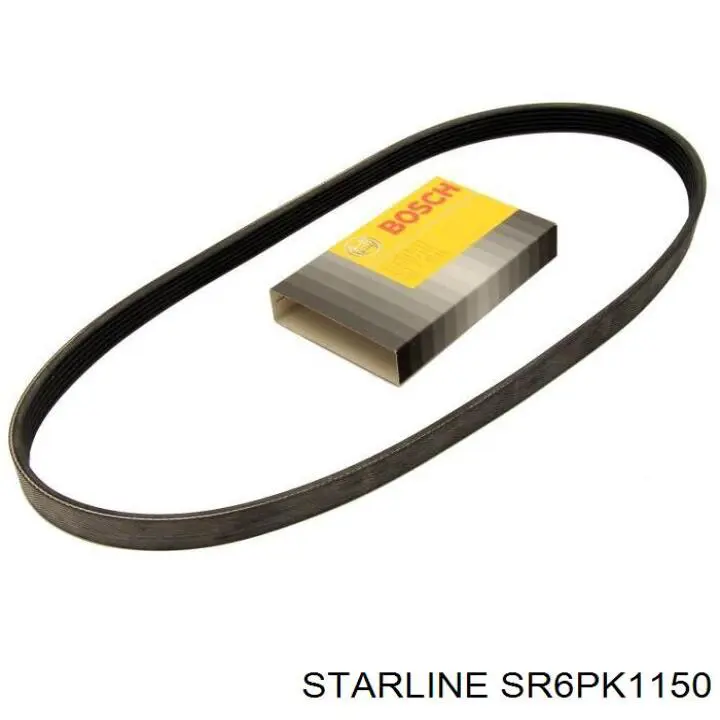 Correa trapezoidal SR6PK1150 Starline