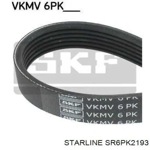 SR6PK2193 Starline ремень генератора