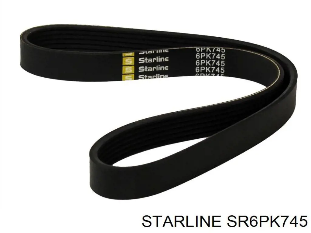 SR6PK745 Starline ремень генератора
