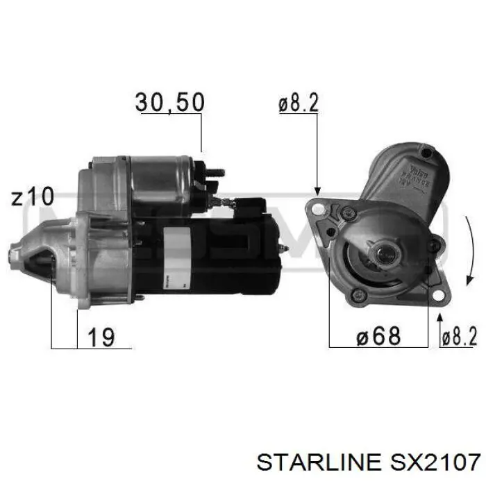 Стартер SX2107 Starline