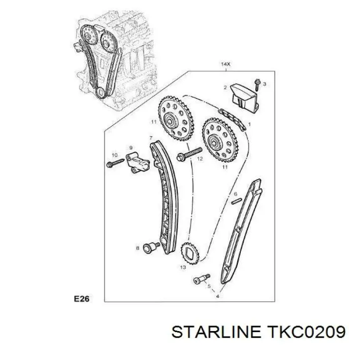 Купить TKC0209 Starline 
