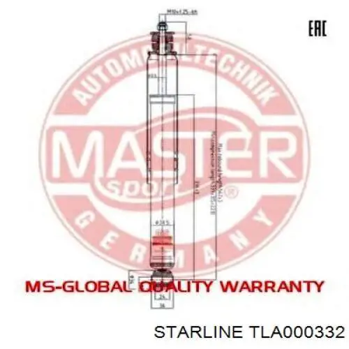 TLA000332 Starline Амортизаторы задние