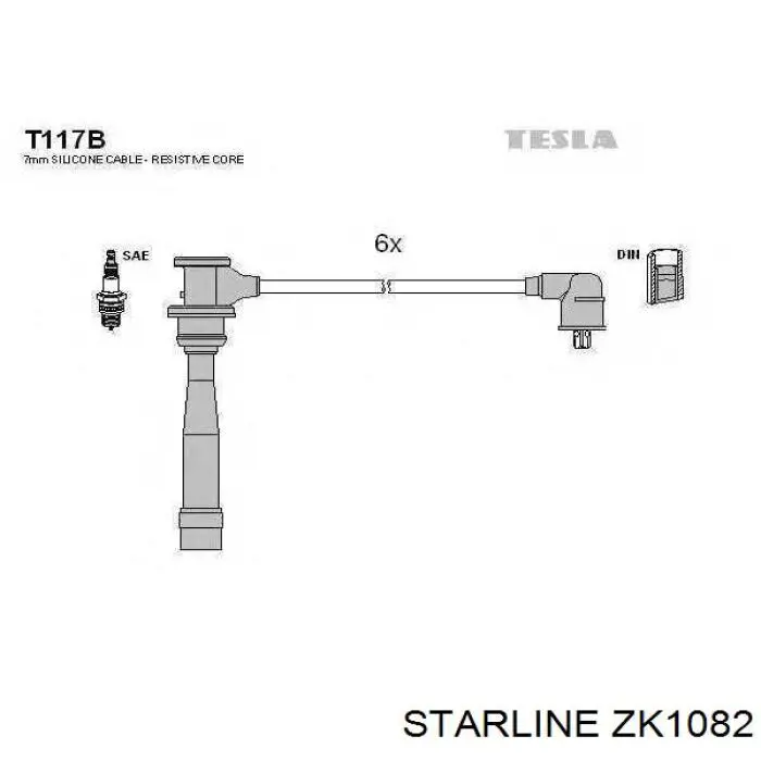 ZK1082 Starline высоковольтные провода