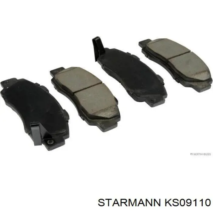 KS09110 Starmann колодки тормозные передние дисковые