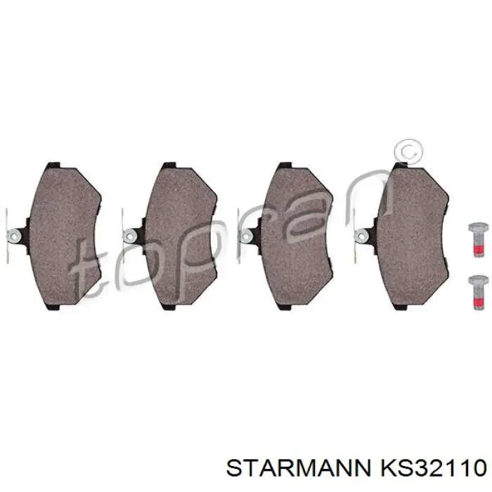 KS32110 Starmann колодки тормозные передние дисковые