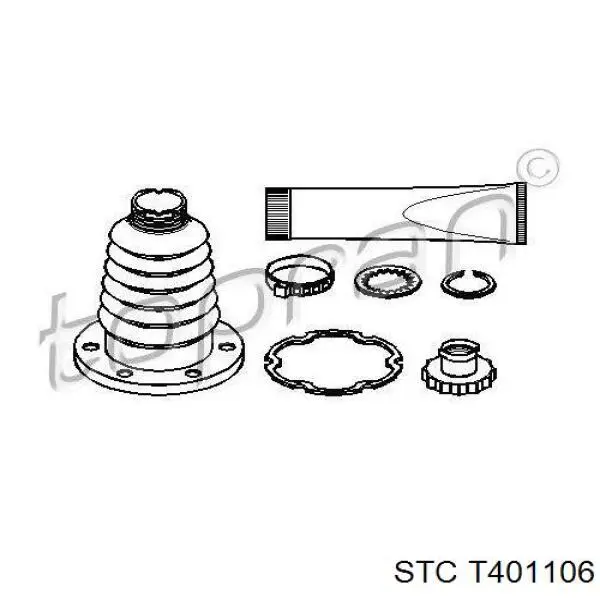 Fuelle, árbol de transmisión delantero interior T401106 STC