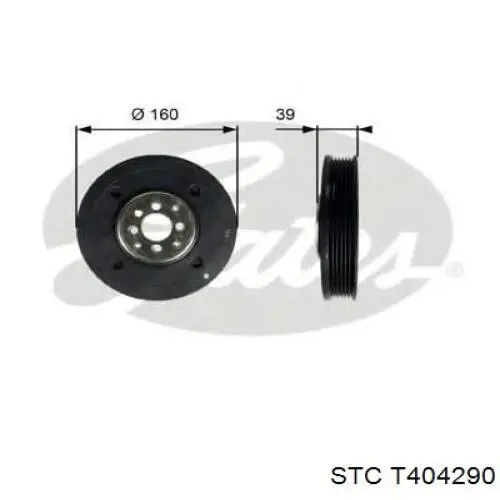 Шкив коленвала T404290 STC