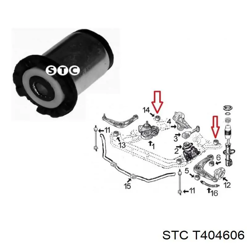 Сайлентблок T404606 STC