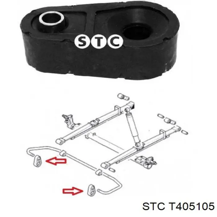 Стойка заднего стабилизатора T405105 STC