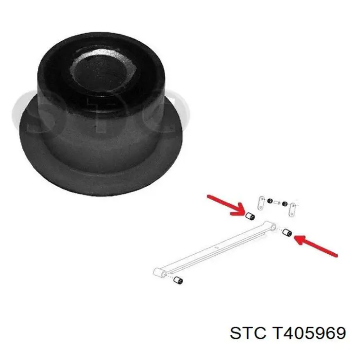 Сайлентблок задней рессоры задний T405969 STC