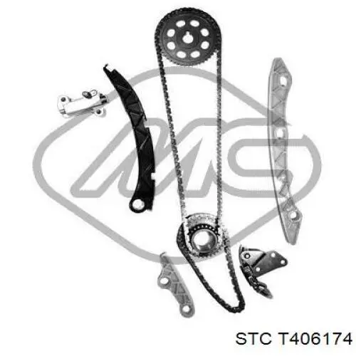 T406174 STC cadeia do mecanismo de distribuição de gás, kit