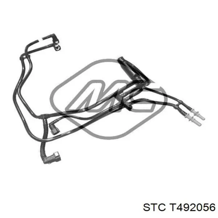 T492056 STC tubo de combustível, desde o filtro até a bomba
