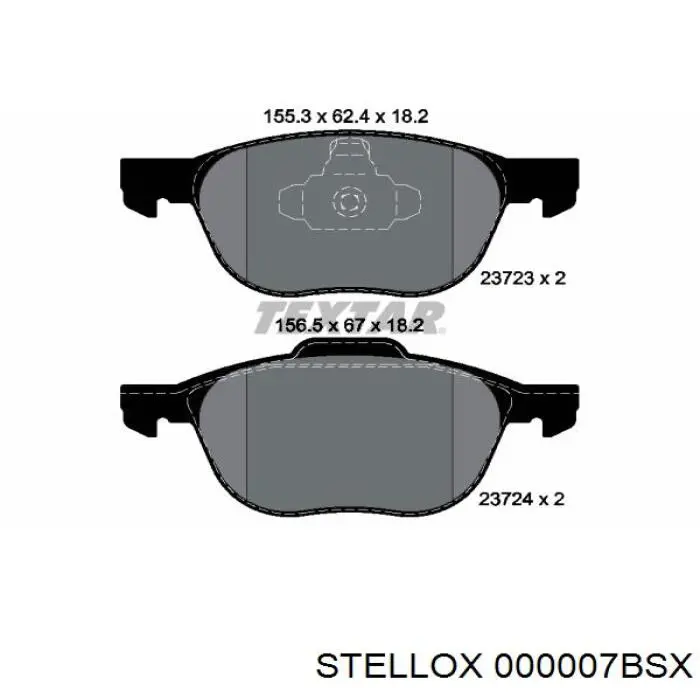 000007BSX Stellox Колодки передние