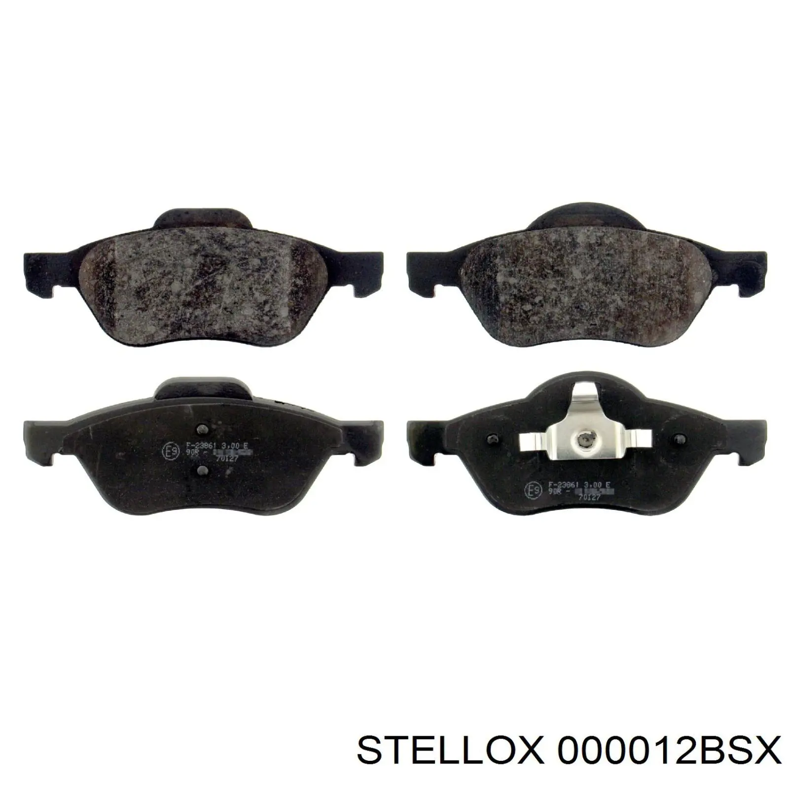 000 012B-SX Stellox колодки тормозные передние дисковые