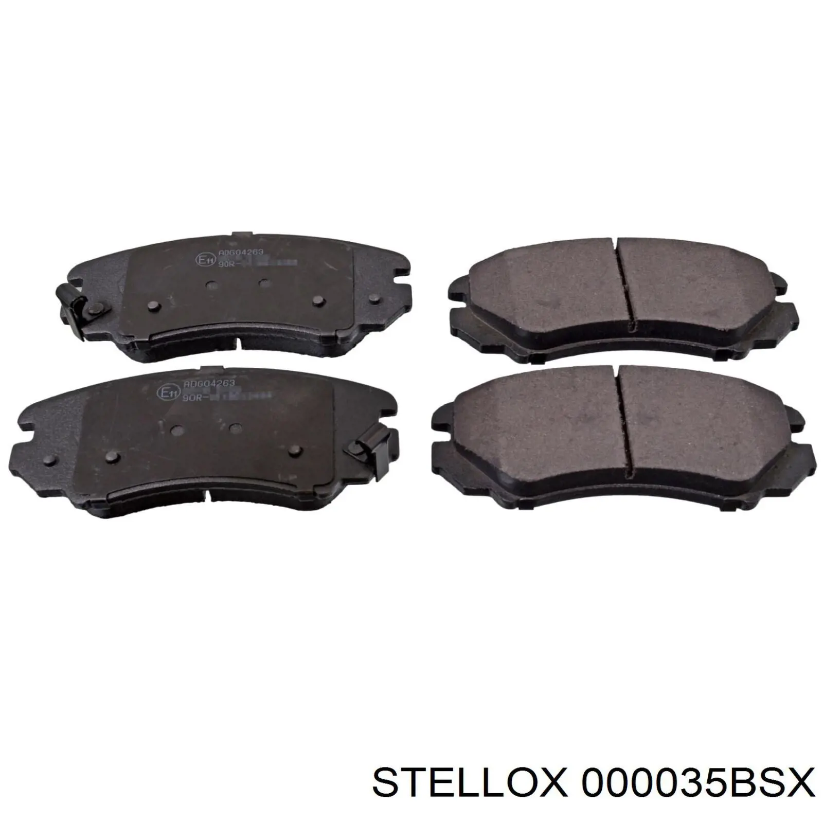 000 035B-SX Stellox колодки тормозные передние дисковые