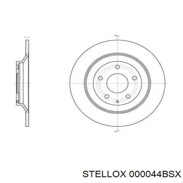 Задние тормозные колодки 000044BSX Stellox