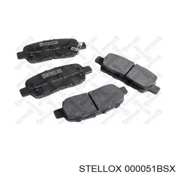 Задние тормозные колодки 000051BSX Stellox