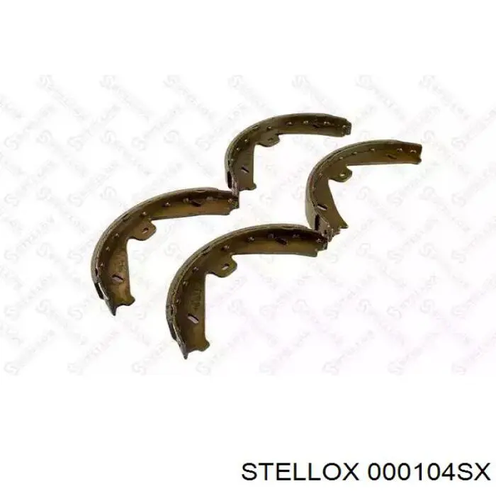 Купить 000104SX Stellox Задние барабанные тормозные колодки