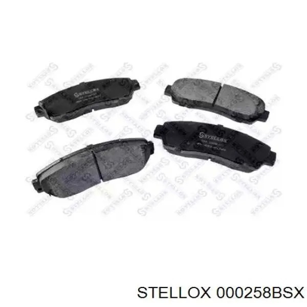 Передние тормозные колодки 000258BSX Stellox