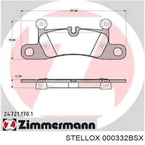 LP3546 Delphi Колодки тормозные дисковые комплект