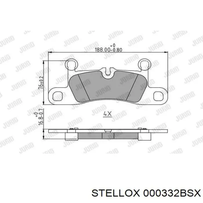 Задние дисковые колодки Delphi LP3546