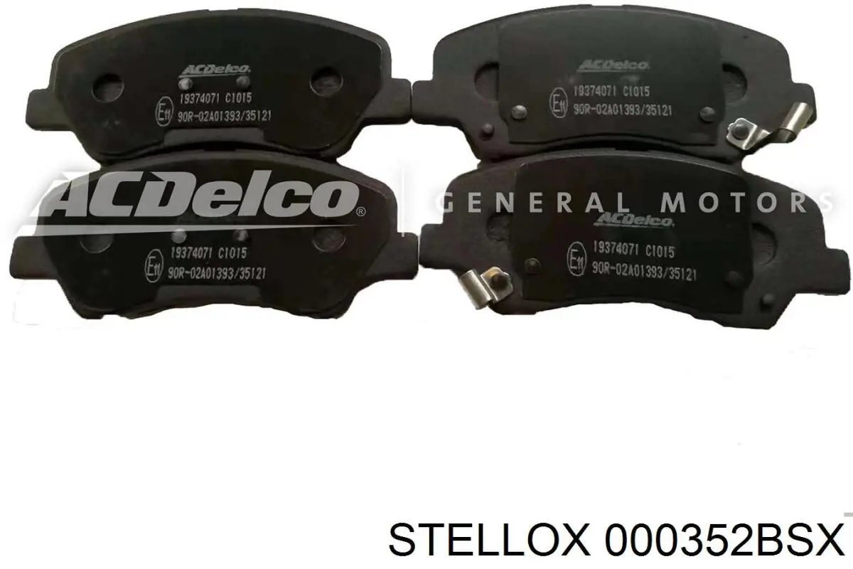 Передние тормозные колодки 000352BSX Stellox
